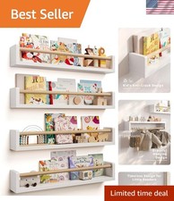 4 Floating Nursery Shelves -