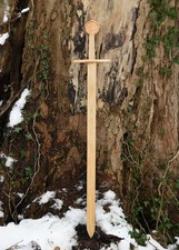 Wooden Hand + Half Norman Practice Training Sword Medieval Reenactment Costume.