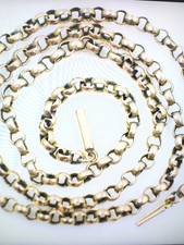 9ct gold vintage rolo link