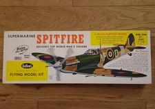 Guillows SPITFIRE 27" wingspan model plane kit, perfect for rc conversion NIB.