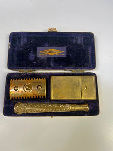Antique gillette gold - gillette, gold-tone