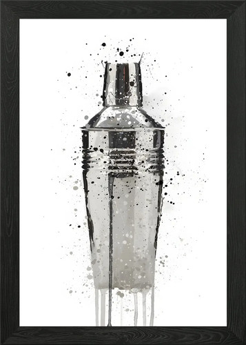 Cocktail shaker black framed - cocktail,