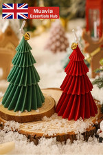 3D Christmas Tree Silicone Candle Mold DIY Soap Resin Cement Craft Mould Decor