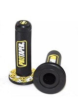 2x PRO TAPER handlebar knob Motocross pit bike motard knobs 7/8 yellow