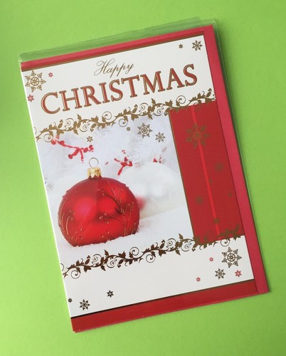 Open happy christmas card - christmas, joys