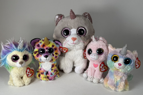 Beanie boo plush unicorns - ty,