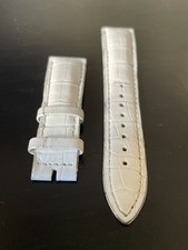 JAEGER LE COULTRE White Genuine Leather 19mm Band Strap Never Worn