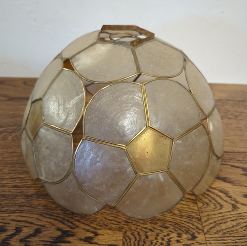 Vintage capiz shell lampshade - vintage,