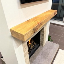 Solid fireplace beam mantle - fireplace,