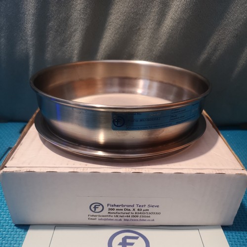 Test sieve x 200mm - 63, um
