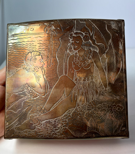 Antique art deco copper - art,