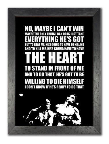 Rocky quote balboa - rocky, black