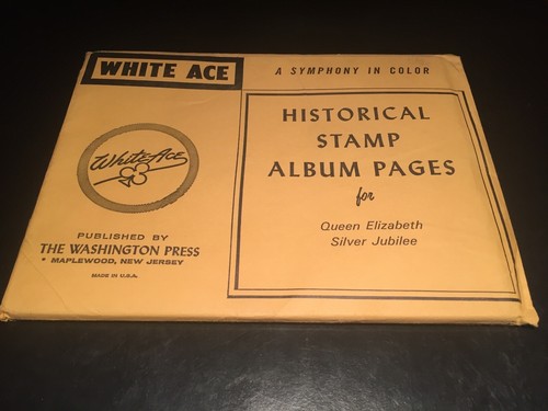 White ace stamp album - white,