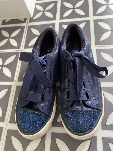 Girls navy sparkly lace - girls,