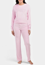 Juicy Couture Velour Lounge Wear Sleepwear Set Lola Pink Size L New with Tags