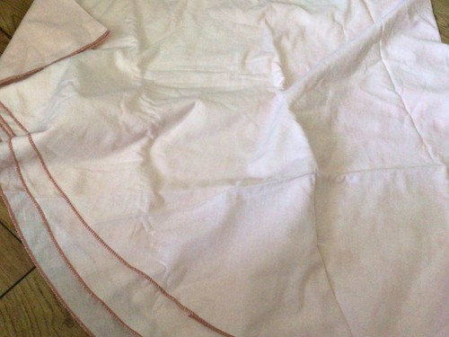 Pink cotton tablecloth - pink,