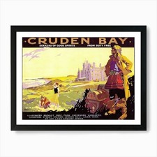 Cruden Bay, Travel Poster Art
