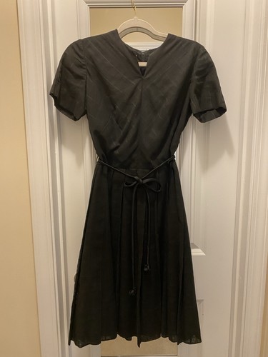 Vintage jean lang black dress - black,
