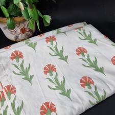 Laura Ashley Tablecloth 175cm X 140cm Thistle Design Floral Vintage Cotton