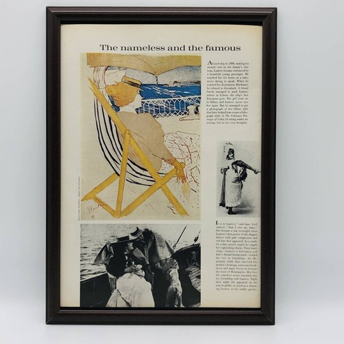 Celebrity article 60s framed - article,