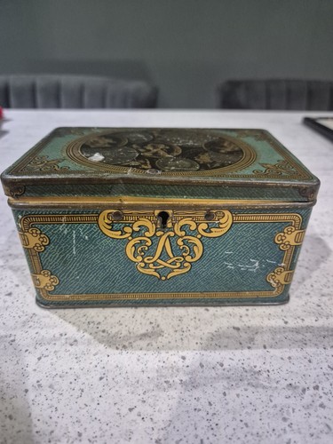 Vintage antique tin - tin, money