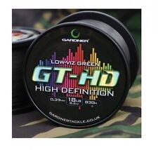Gardner GT HD Low Vis Green Mainline - All Breaking Strains - Carp Fishing Line