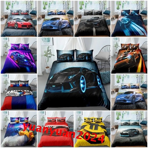 Boys racing car 3pcs bedding - boys,