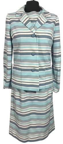 Light blue grey white stripe - grey,