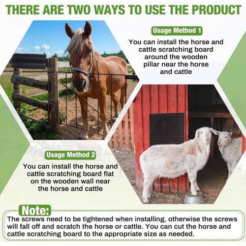 Horse scratching post pad - horse,