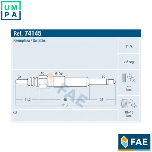 Glow plug 74145 - glow,