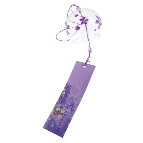Purple glass wind chimes for - wind,