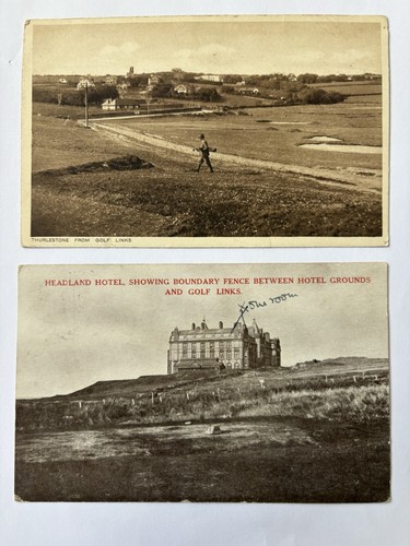 Old golf links postcards - golf,