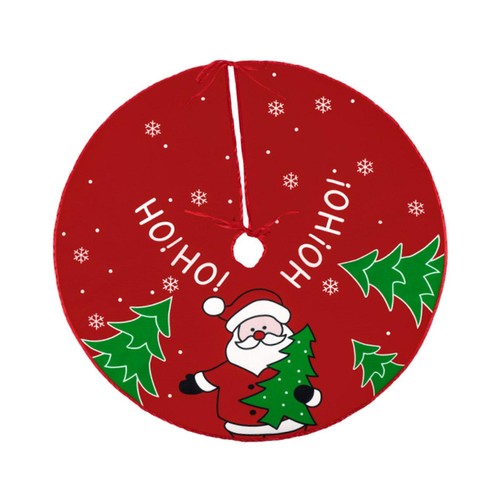 Christmas tree skirt printed - christmas,