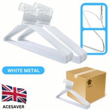 White Metal Wire Plain Hangers