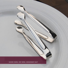 1pc Stainless Steel Sugar Tongs Ice Cube Clip Tea Party Coffee Bar Kitchen Tool