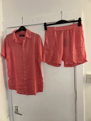 Mens pink cheese cloth - mens, short