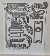 Mixed Die Set - Tickets, Arrows, Corners, Sentiments