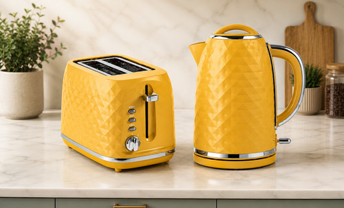 Yellow diamond textured - yellow,