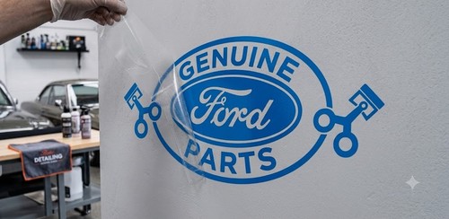 Genuine ford parts decal - genuine,