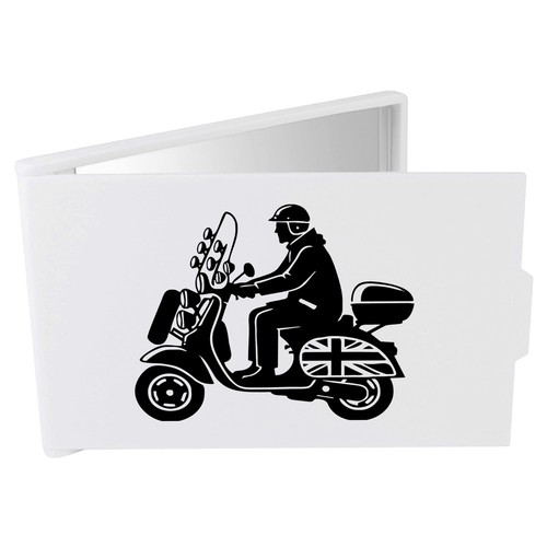 Retro mod scooter - mod, rider'