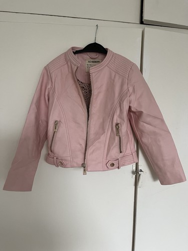 Kids pink faux leather jacket - kids,