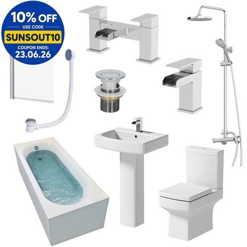 Complete bathroom suite 1500mm - bathroom,