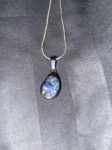 Boulder opal pendant - boulder,