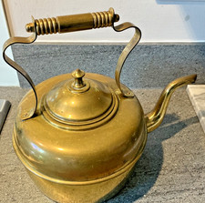 Brass kettle antique vintage - brass,