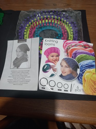 Round knitting loom set - knitting, set-