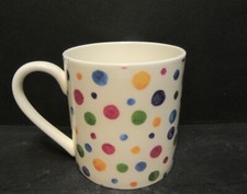Extra Large Fine Bone China One 1 Pint Pot Mug Rik's Polka Dots   