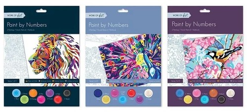 Adult paint numbers - a4,