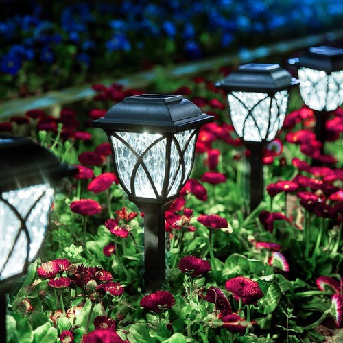 Solar powered led stake lights - stake,