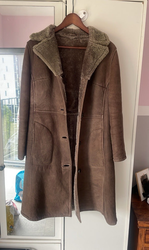 Women brown long shearling - long,