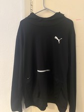 Puma black hoodie with white
